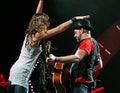 Sugarland performs in concert Royalty Free Stock Photo