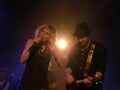 Sugarland on stage Royalty Free Stock Photo