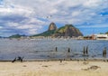Sugarloaf mountain and Botafogo Beach Rio de Janeiro Brazil Royalty Free Stock Photo