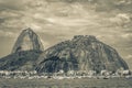 Sugarloaf mountain PÃÂ£o de AÃÂ§ucar panorama Rio de Janeiro Brazil Royalty Free Stock Photo