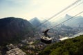 Sugarloaf Pao de Acucar Mountain Cable Car Rio Skyline Royalty Free Stock Photo