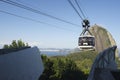 Sugarloaf Pao de Acucar Mountain Cable Car Rio Skyline Royalty Free Stock Photo