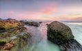 Sugarloaf Point Rocks at sunset