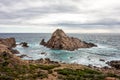 Sugarloaf Rock in Western Australia near Cape Naturaliste Royalty Free Stock Photo