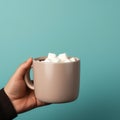 Sugary Coffee In Mug With Marshmallows: Ambient Occlusion Style