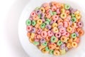 Fruity cereal in a bowl