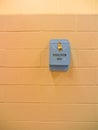 Suggestion box on wall