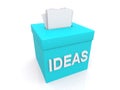Suggestions in ideas box Royalty Free Stock Photo