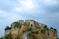 A suggestive foreshortening of the village of Civita Castellana the dying village Royalty Free Stock Photo