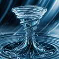 Suggests an abstract interpretation of water in motion highlight Royalty Free Stock Photo