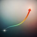 Suggests progression or growth typical in data visualization or Royalty Free Stock Photo