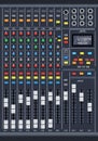 Suggests it s used for complex sound mixing in audio production Royalty Free Stock Photo