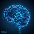 Suggests themes of artificial intelligence neural networks and data Royalty Free Stock Photo