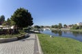 Sugovica riverbank in Baja, Hungary Royalty Free Stock Photo