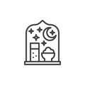 Suhoor Meal line icon