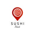 Suhsi point logo designs, for food company