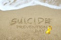 Suicide Prevention Day concept