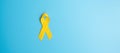 Suicide prevention, Sarcoma, bone, bladder, Childhood cancer Awareness month, Yellow Ribbon for supporting people living and Royalty Free Stock Photo