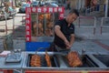 Street food in China and cooking it