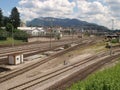 SUISS RAILS CHIASSO Royalty Free Stock Photo