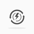 Suistanable Power icon Royalty Free Stock Photo