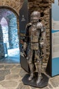 Suit of armor in Olavinlinna Castle in Savonlinna, Finland