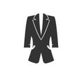 Suit icon isolated on white background. Vector illustration. symbol. wedding Royalty Free Stock Photo