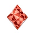 Suit of Diamonds Icon Royalty Free Stock Photo