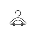 Suit hanger line icon