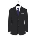 Suit on hanger