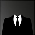Suit icon isolated on white background. Vector illustration Royalty Free Stock Photo