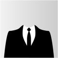 Suit icon isolated on white background. Vector illustration Royalty Free Stock Photo