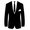 Suit icon on white background. The business suit sign. suit uniform symbol. flat style