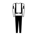 suit safety uniform icon Royalty Free Stock Photo