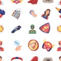 Suit, sign, superman, and other web icon in cartoon style. Lifeguard, protector, superpower icons in set collection.