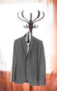 Suit and tie on hanger Royalty Free Stock Photo