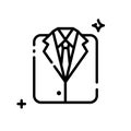 Suit Man Uniform line icon vector illustration