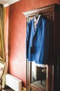 Suit on Wardrobe Royalty Free Stock Photo