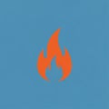 Suitable for logos or symbolic representations of fire-related Royalty Free Stock Photo