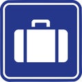 Suitcase button luggage Royalty Free Stock Photo