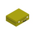 Suitcase Icon Isometric Luggage Isolated Travel Concept