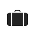 Suitcase icon. luggage, travel and tourism symbol. isolated vector image Royalty Free Stock Photo