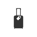 Suitcase icon in simple design. Vector illustration