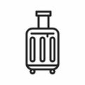 Suitcase icon vector image.