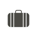 Suitcase icon vector. Luggage symbol isolated. Trendy flat ui sign design. Travel bag graphic pictog