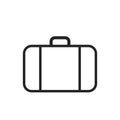 Suitcase line icon. luggage, travel and vacation symbol. isolated vector image Royalty Free Stock Photo