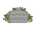 Suitcase of money isolated. Case cash. Vector illustration Royalty Free Stock Photo