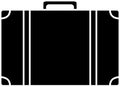 Suitcase silhouette icon
