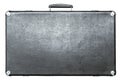 Suitcase of silvery color on a white background Royalty Free Stock Photo