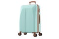 Suitcase travel blue large luggage Royalty Free Stock Photo